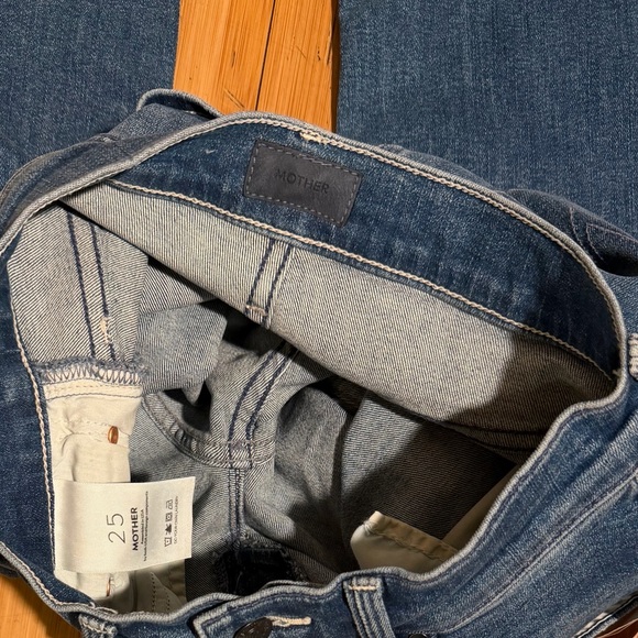 NWT MOTHER The Mid Rise Ankle Rider in Wish On A Star Size 25 - Picture 9 of 16